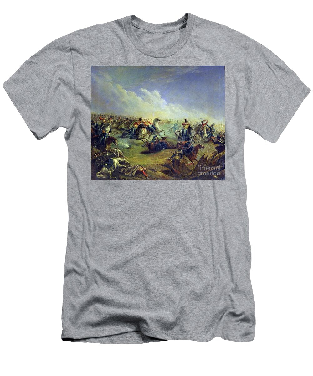 The Guard Hussars Attacking Near Warsaw on August 26th 1831 1837 Mikhail Yuryevich Lermontov T-Shirt