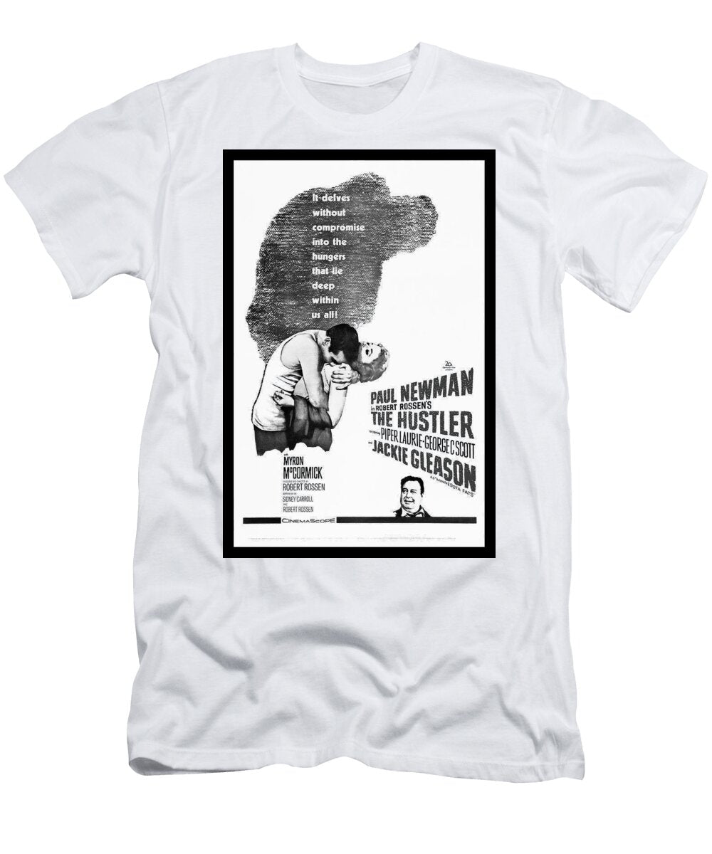 The Hustler Vintage Drama Movie Poster 1961 Black and White Carol Japp T-Shirt