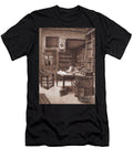 The Interior of a Bookshop 1891 Monochrome Arthur Ellis T-Shirt