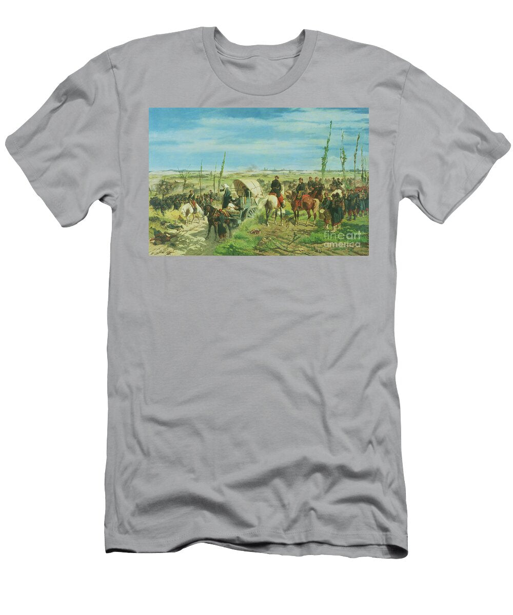 The Italian Camp At the Battle of Magenta June 1859 Giovanni Fattori T-Shirt