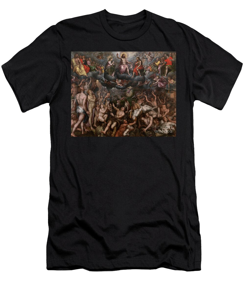 The Last Judgement Circa 1588 89 Raphael Coxie T-Shirt