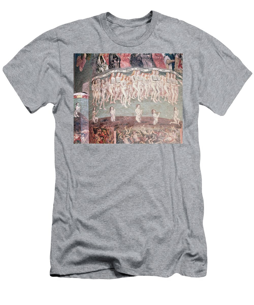 The Last Judgement the Resurrected Carrying the Book of Their Life Around Their Necks French School T-Shirt