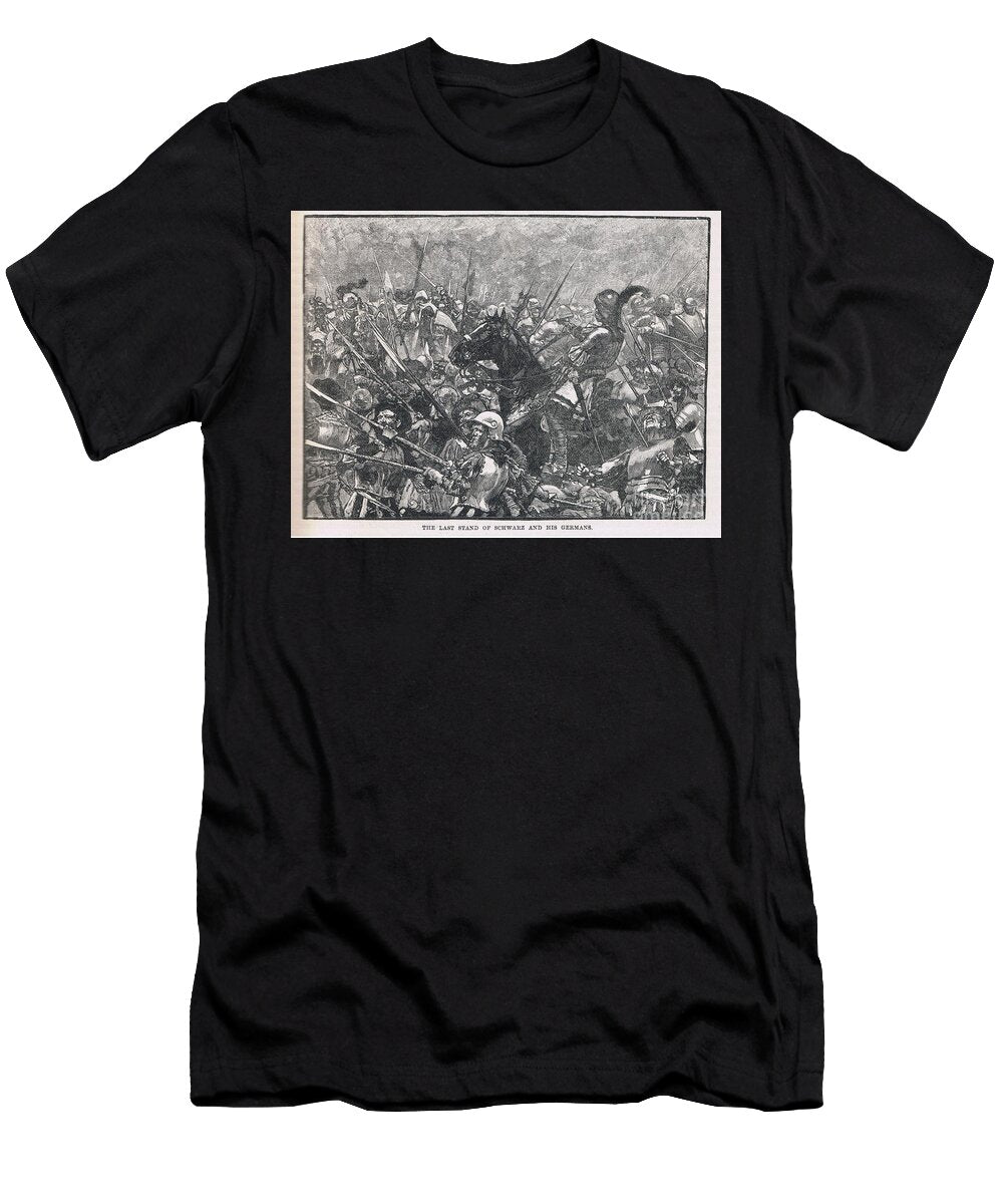 The Last Stand of Schwarz and His Germans 1487 Henry Marriott Paget T-Shirt