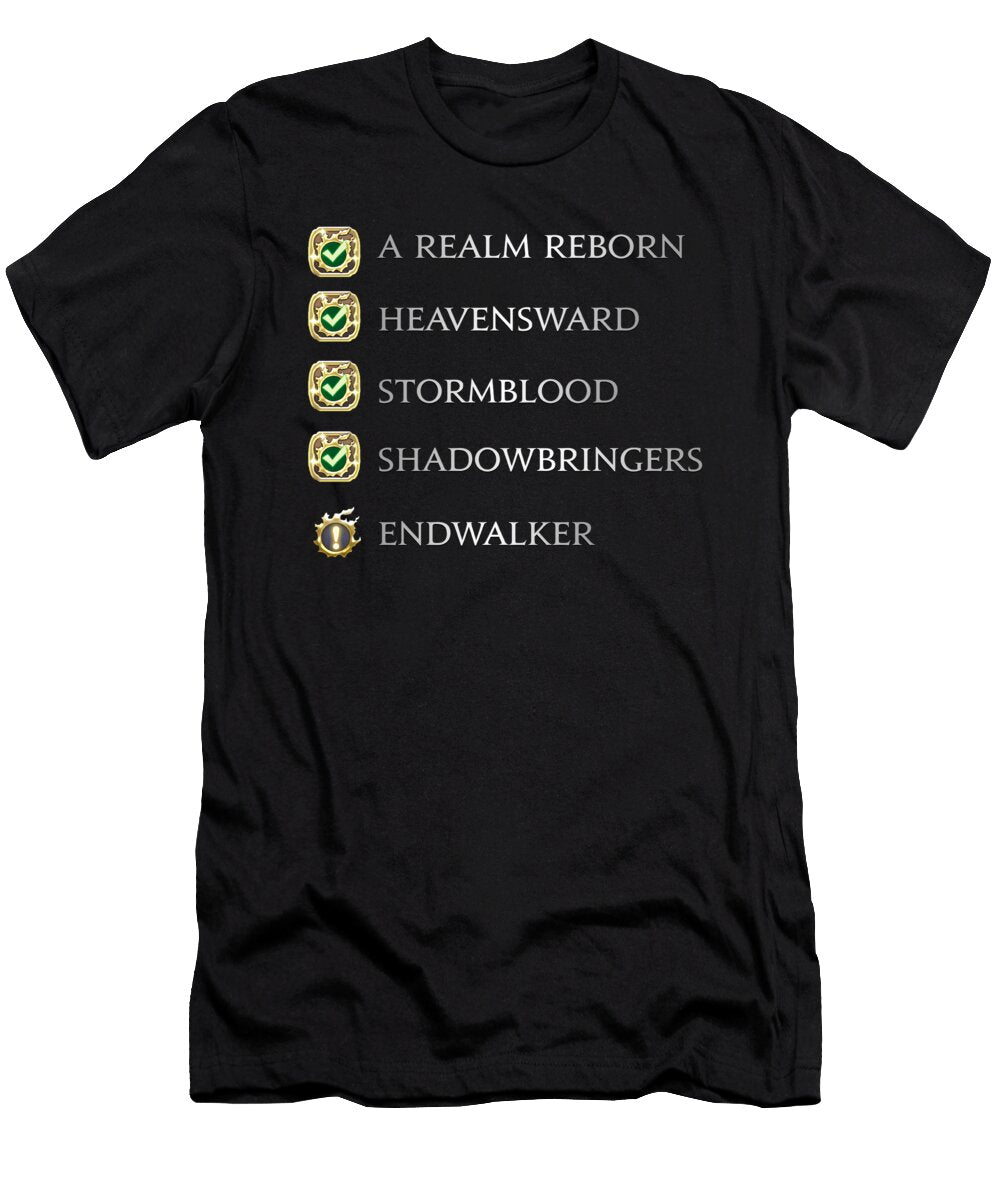 The Lastest Msq Fantasy Warrior of Light Final Endwalker Japatonic Diy T-Shirt