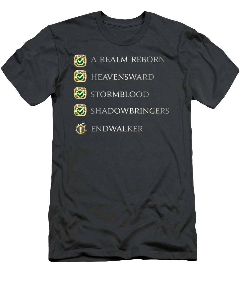 The Lastest Msq Fantasy Warrior of Light Final Endwalker Kaelaa Katie T-Shirt