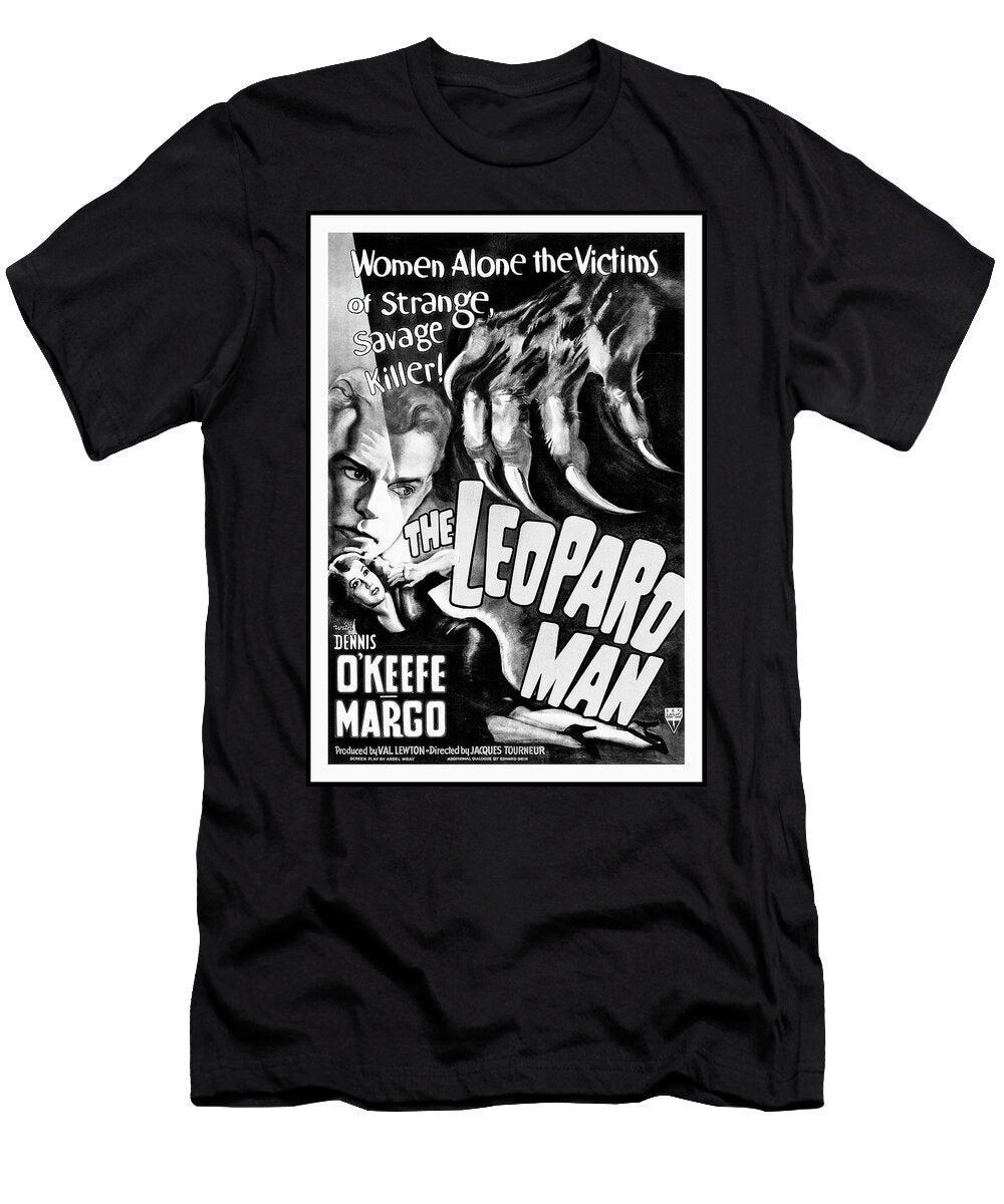 The Leopard Man Retro Vintage Horror Movie 1943 Black and White Carol Japp T-Shirt