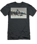 The Long Through the Smoke Sprang the Daring Soldier Frederic Remington T-Shirt