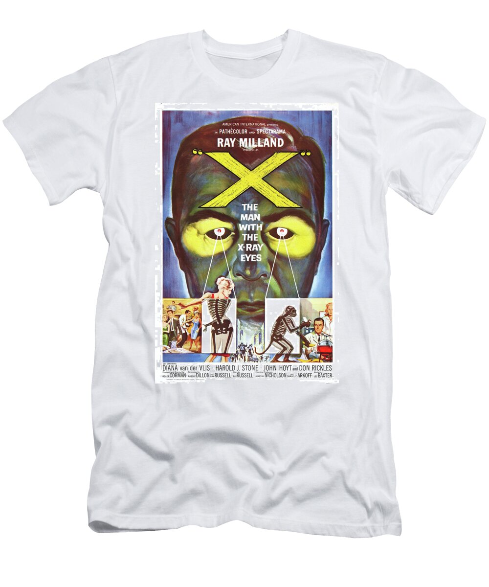 The Man with the X Ray Eyes 1963 Original Movie Poster T-Shirt