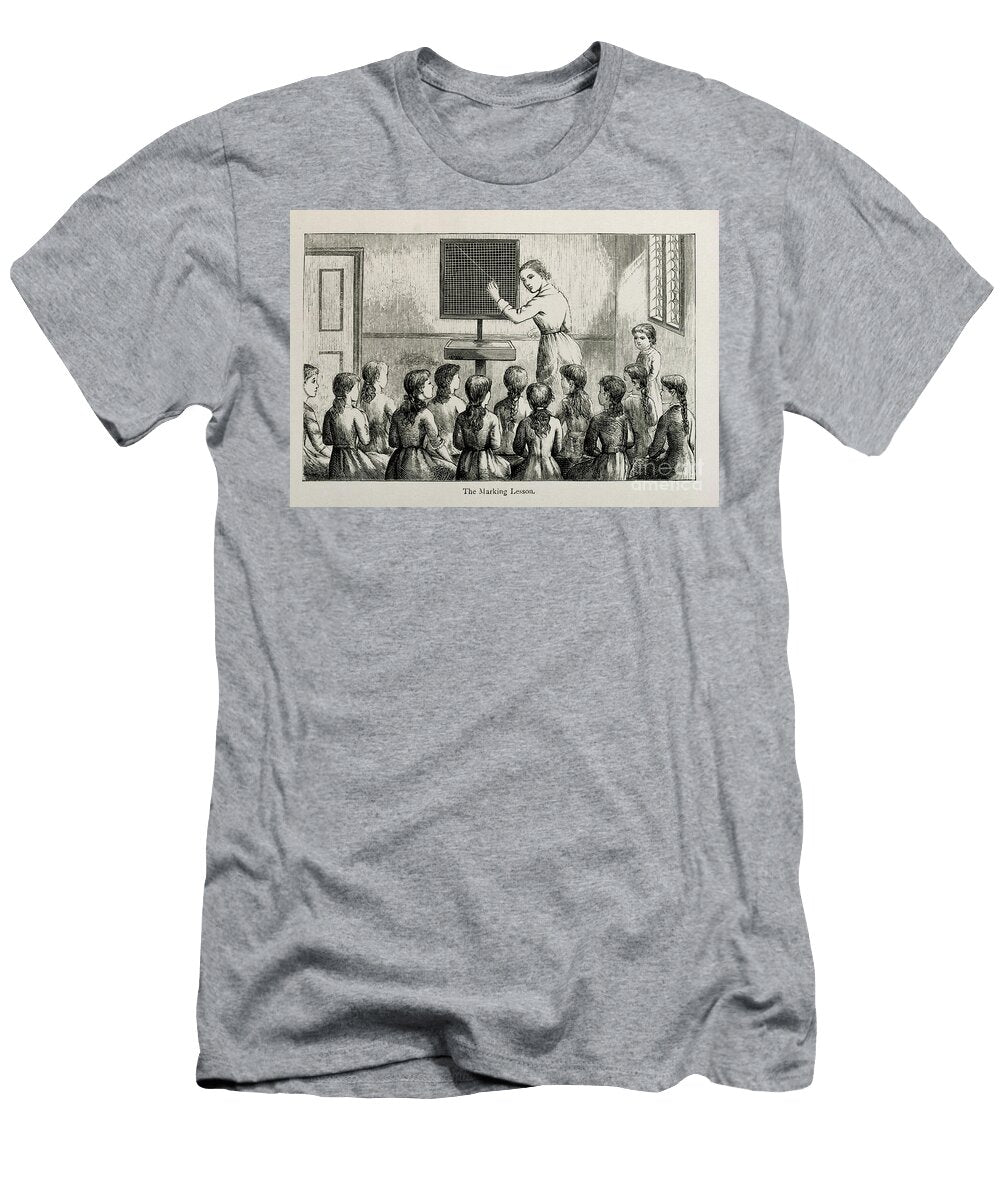 The Marking Lesson Illustration From a Manual of Collective Lessons in Plain Needlework and Knitting Helen K Brietzcke T-Shirt