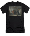 The Mathematicians or the Young Lady Who Fled the Dispute Between Doctors Raasbollius and Urinaal 1741 Pastel Cornelis Troost T-Shirt