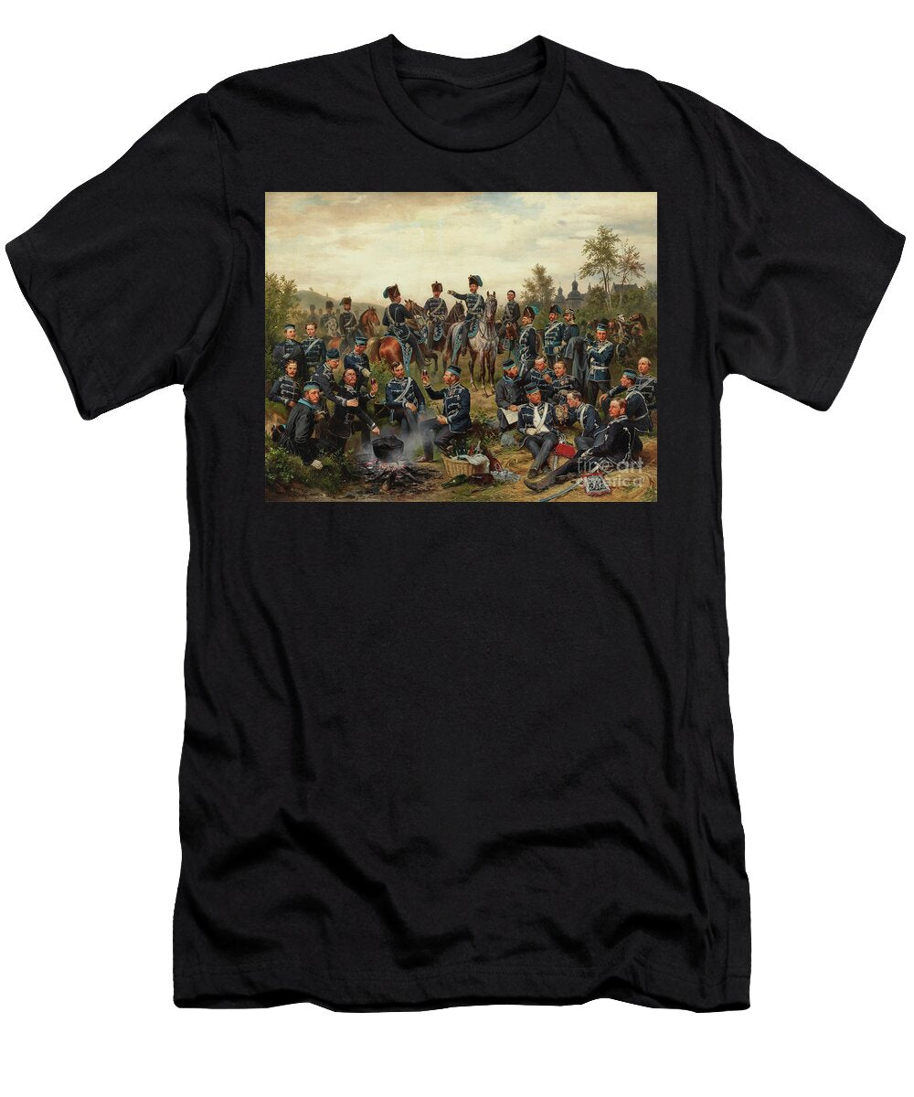 The Officer Corps of the 8th Royal Prussian Hussars Regiment 1857 Wilhelm Camphausen T-Shirt