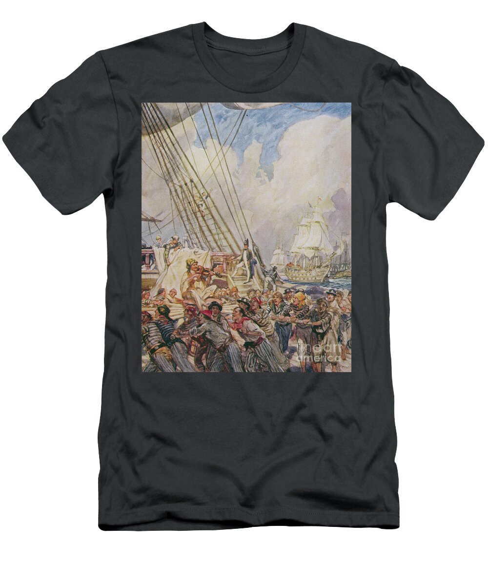 The Old Superb Illustration From Drakes Drum and Other Songs of the Sea By Henry Newbolt 1862 1938 Arthur David Mccormick T-Shirt