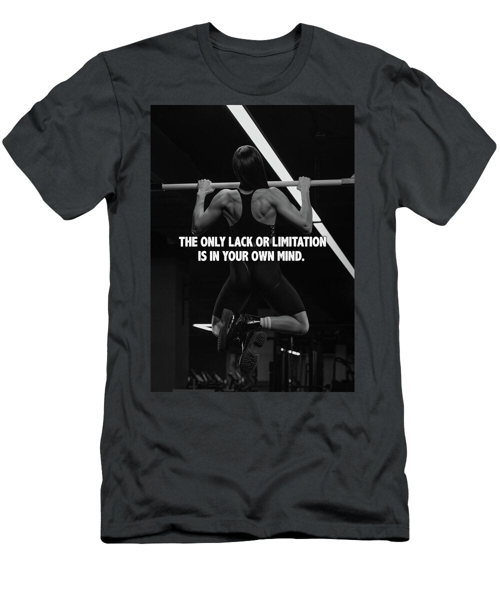 The Only Limitation Is in Your Mind Womens Fitness Matthew Chan T-Shirt