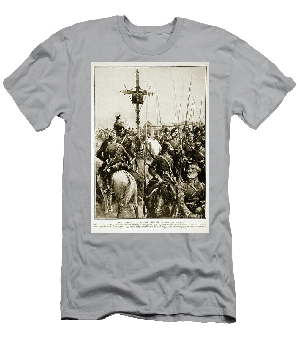 The Path of the Cossacks Through War Smitten Galicia 1914 19 Russian School T-Shirt