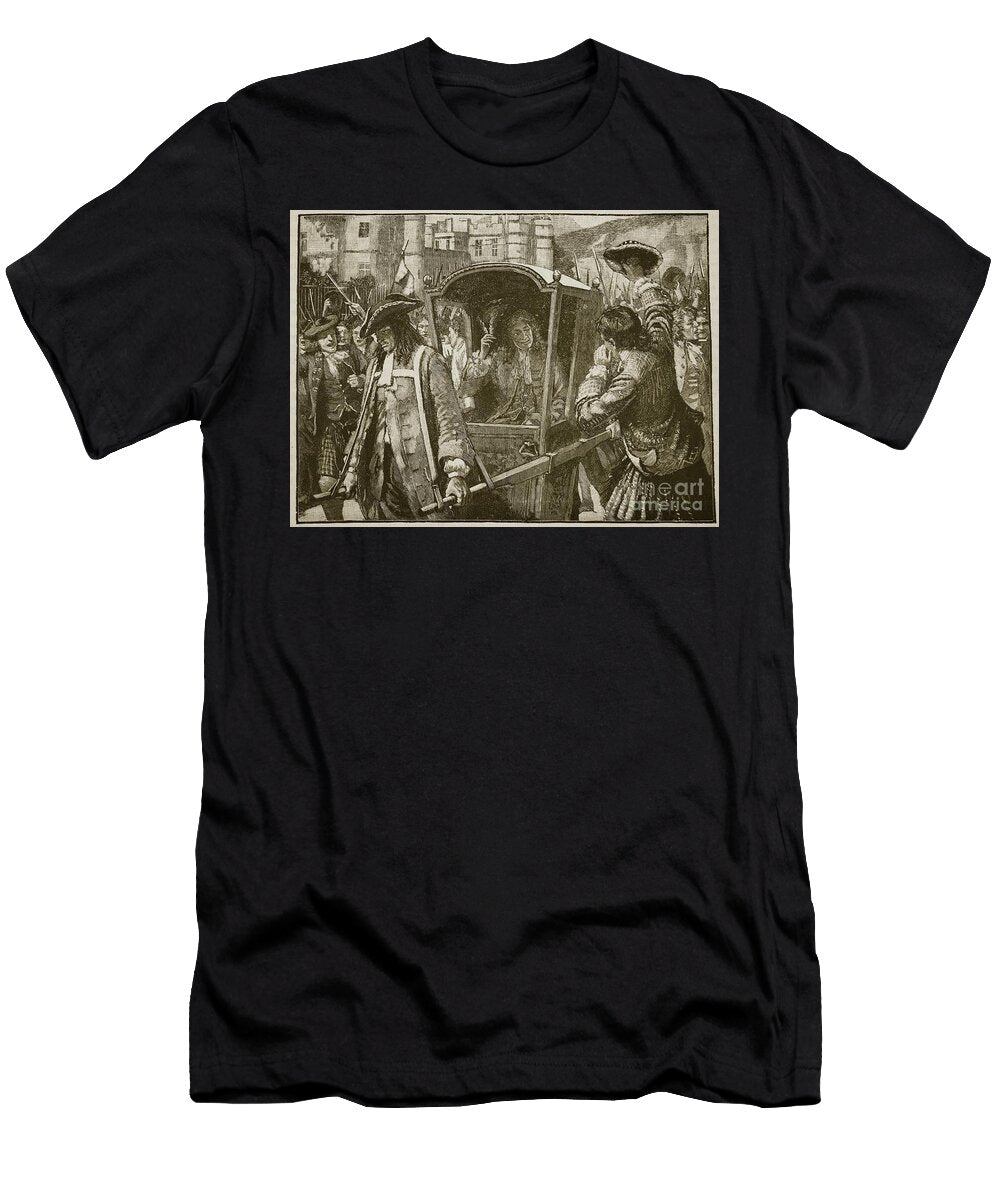 The People of Edinburgh Escorting the Duke of Hamilton to Holyrood Palace English School T-Shirt