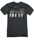 The Pru Lit Up for the Boston Bruins Boston Ma Charles River Longfellow Bridge Skyline Bw Toby Mcguire T-Shirt