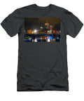 The Pru Lit Up for the Boston Bruins Boston Ma Charles River Longfellow Bridge Toby Mcguire T-Shirt
