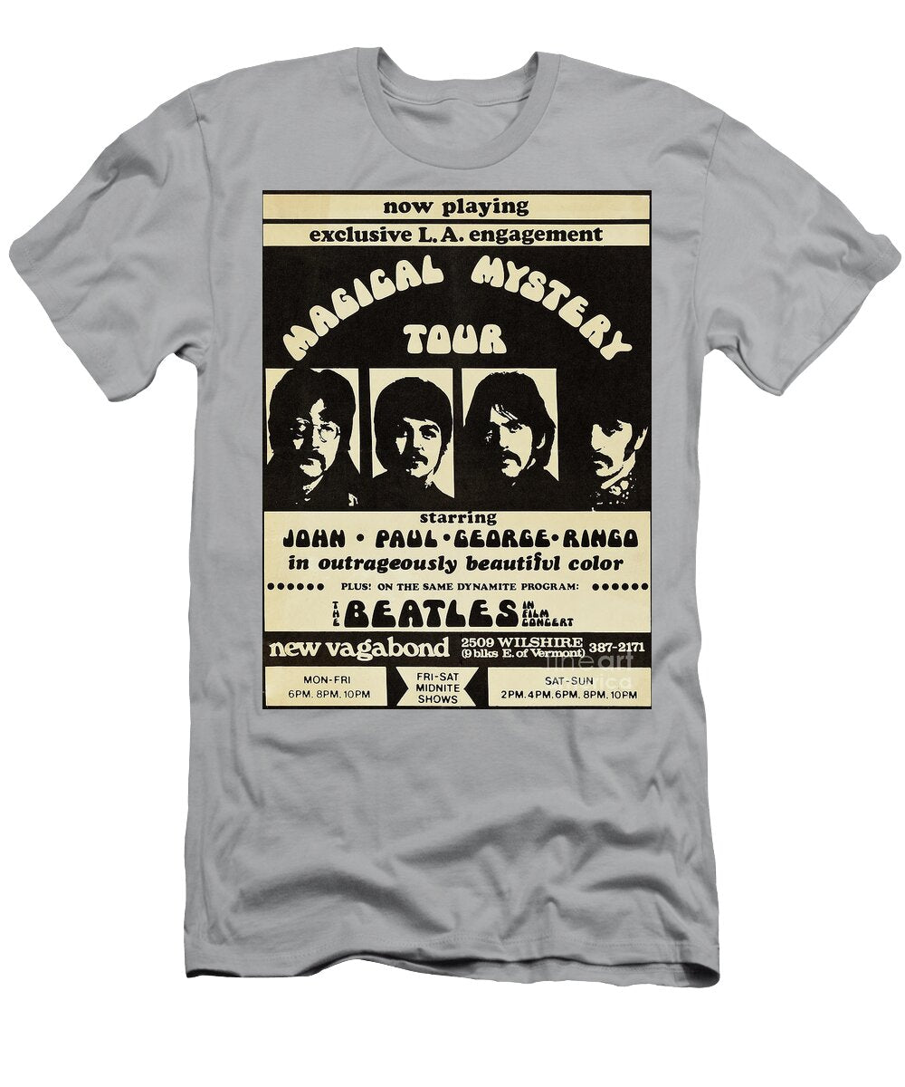 The Psychedelic Masterpiece the Beatles Magical Mystery Tour 1967 Poster Njf T-Shirt