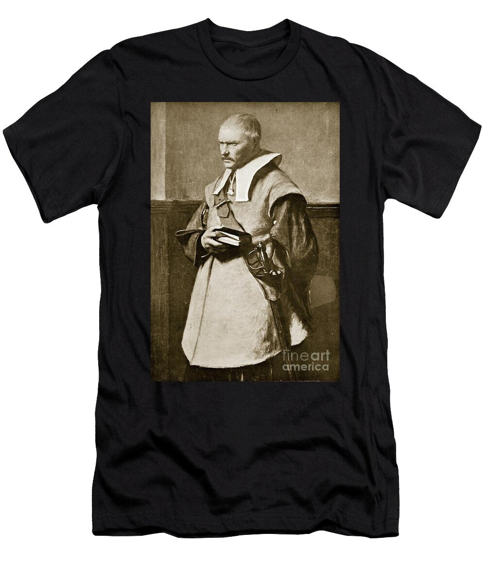 The Puritan Illustration From Hutchinsons Story of the British Nation C1923 John Pettie T-Shirt