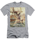 The Quarter Gunners Yarn Illustration From Drakes Drum and Other Songs of the Sea By Henry Newbolt 1862 1938 1905 Arthur David Mccormick T-Shirt