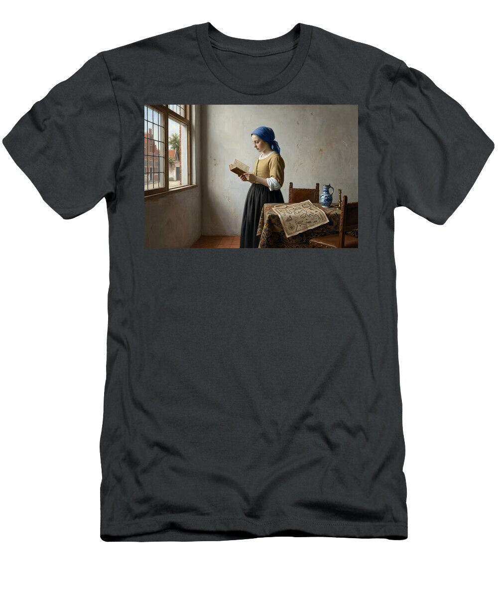 The Quiet Scholar Dutch Golden Age Style Titan Lore Co T-Shirt