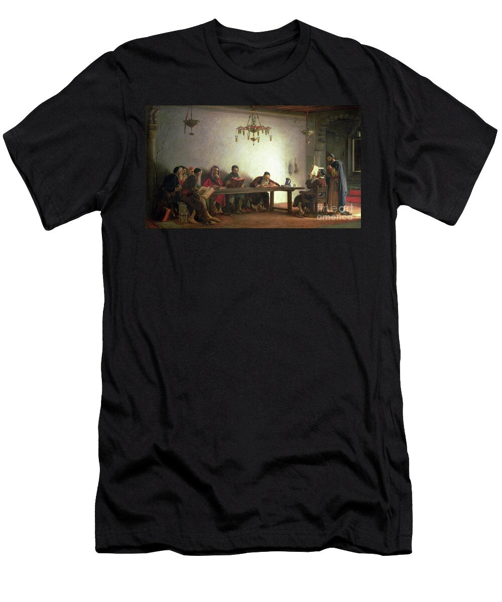 The Reading of the Bible By the Rabbis a Souvenir of Morocco 1882 Jean Jules Antoine Lecomte Du Nouy T-Shirt