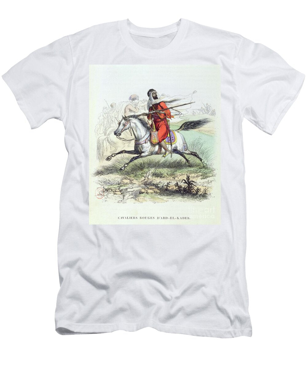 The Red Cavalry of Abd El Kader Circa 1840 45 French School T-Shirt