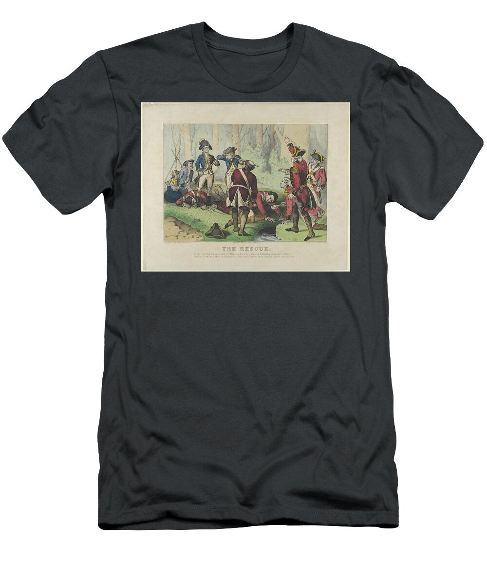 The Rescue Sergeants Newton and Jasper of Marions Brigade Rescuing American Prisoners From a Britis Arpina Shop T-Shirt