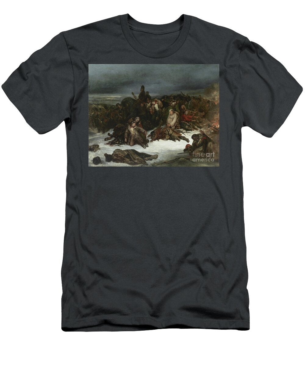 The Retreat of Napoleons Army From Russia in 1812 1826 Ary Scheffer T-Shirt