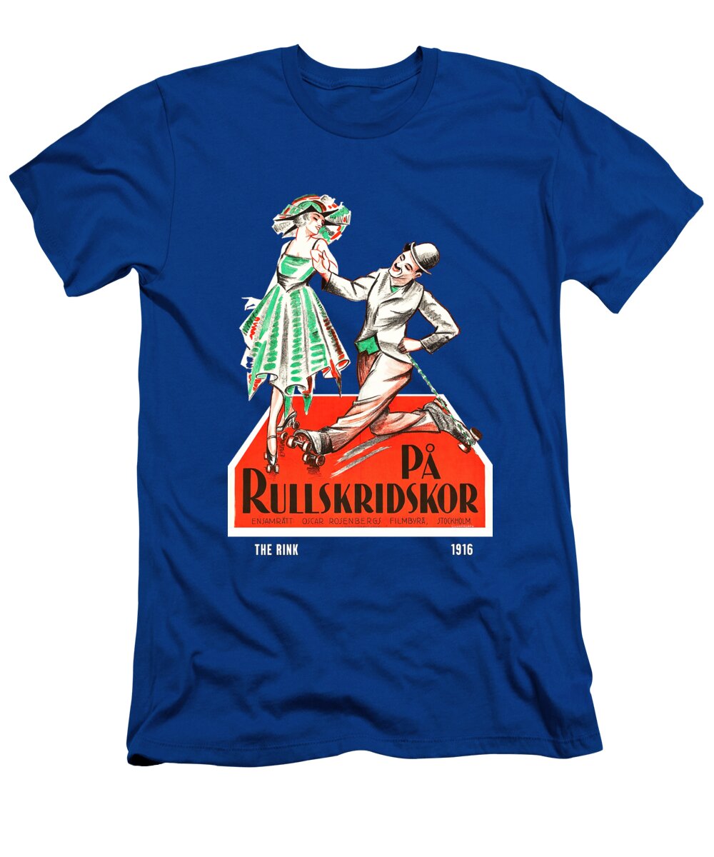 The Rink 1916 3d Movie Poster Stars on Art T-Shirt
