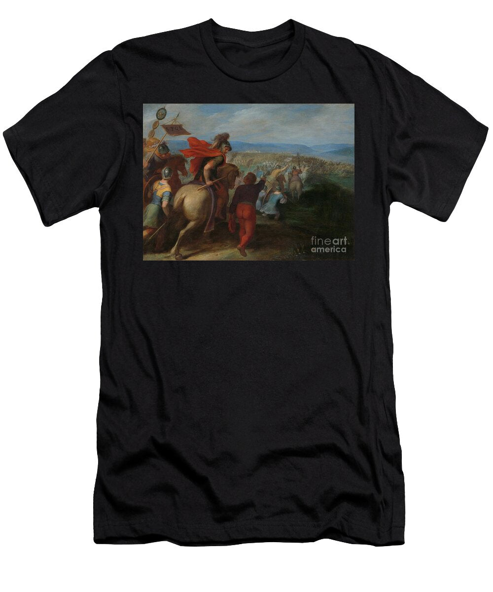 The Romans Nearly Overpower the Army of Julius Civilis Through the Treachery of a Batavian 1600 13 Otto Van Veen T-Shirt