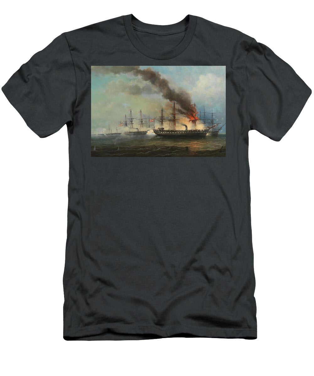The Sea Battle At Helgoland on May Art Josef Carl Berthold Puttner German T-Shirt