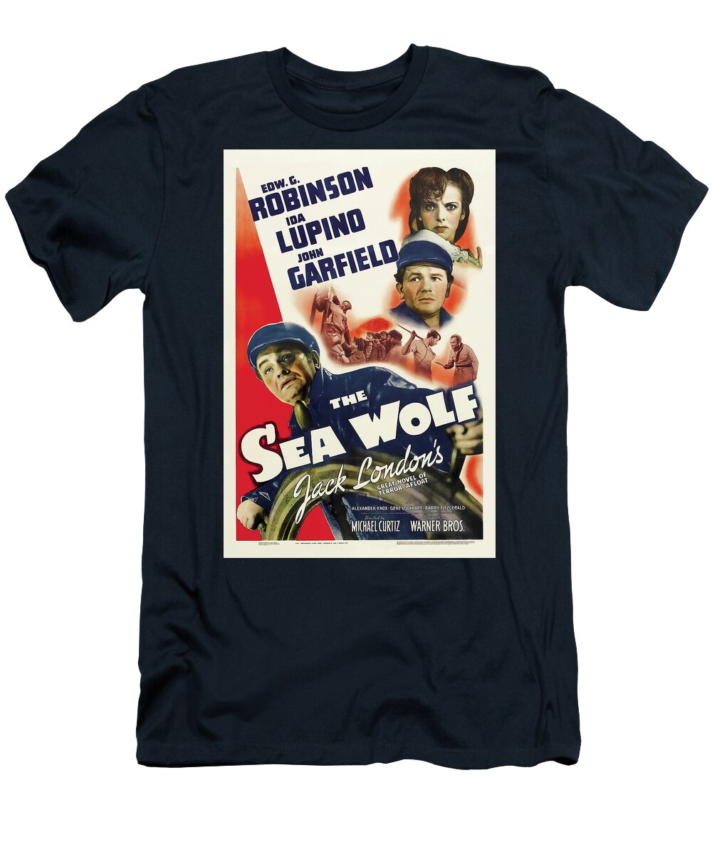 The Sea Wolf with Edward G Robinson and Ida Lupino 1941 Stars on Art T-Shirt