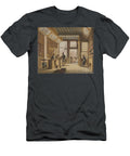 The Shop of the Bookdealer Pieter Meijer Warnars on the Vijgendam in Amsterdam 1820 Oil on Canvas Johannes Jelgerhuis T-Shirt