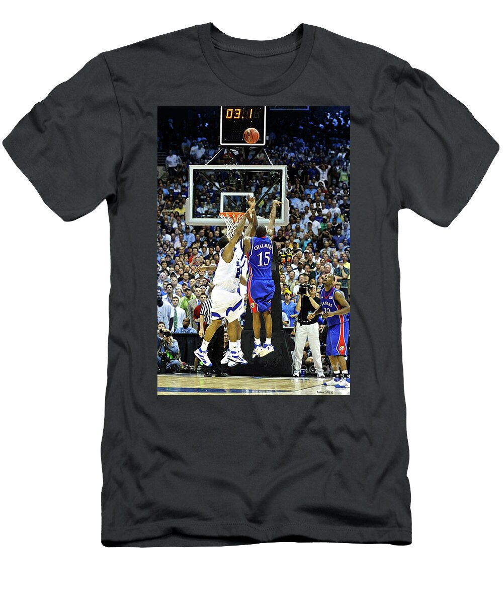 The Shot Mario Chalmers Magic Kansas Basketball 2008 Ncaa Championship Thomas Pollart T-Shirt