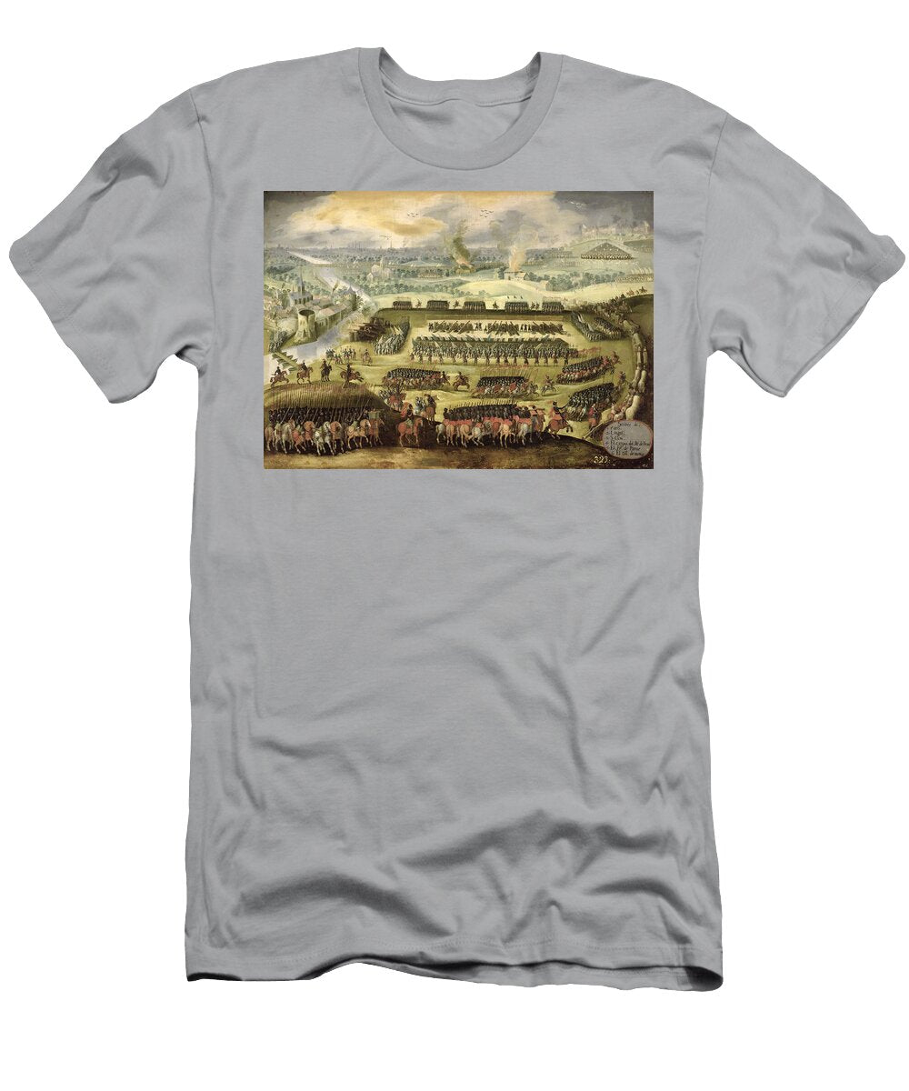 The Siege of Paris War Against France 1556 8 Oil on Panel Rodrigo of Holland T-Shirt