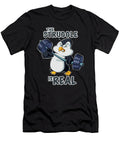 The Struggle Is Real Penguin I Fitness Gym I Weightlifting Maximus Designs T-Shirt