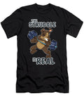 The Struggle Is Real Puppy I Fitness Dog Gym Weightlifting Maximus Designs T-Shirt