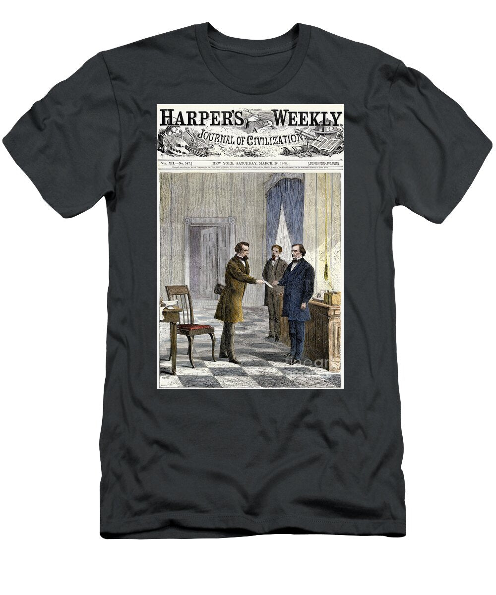 The Summons for Removal Proceedings to American President Andrew Johnson American School T-Shirt