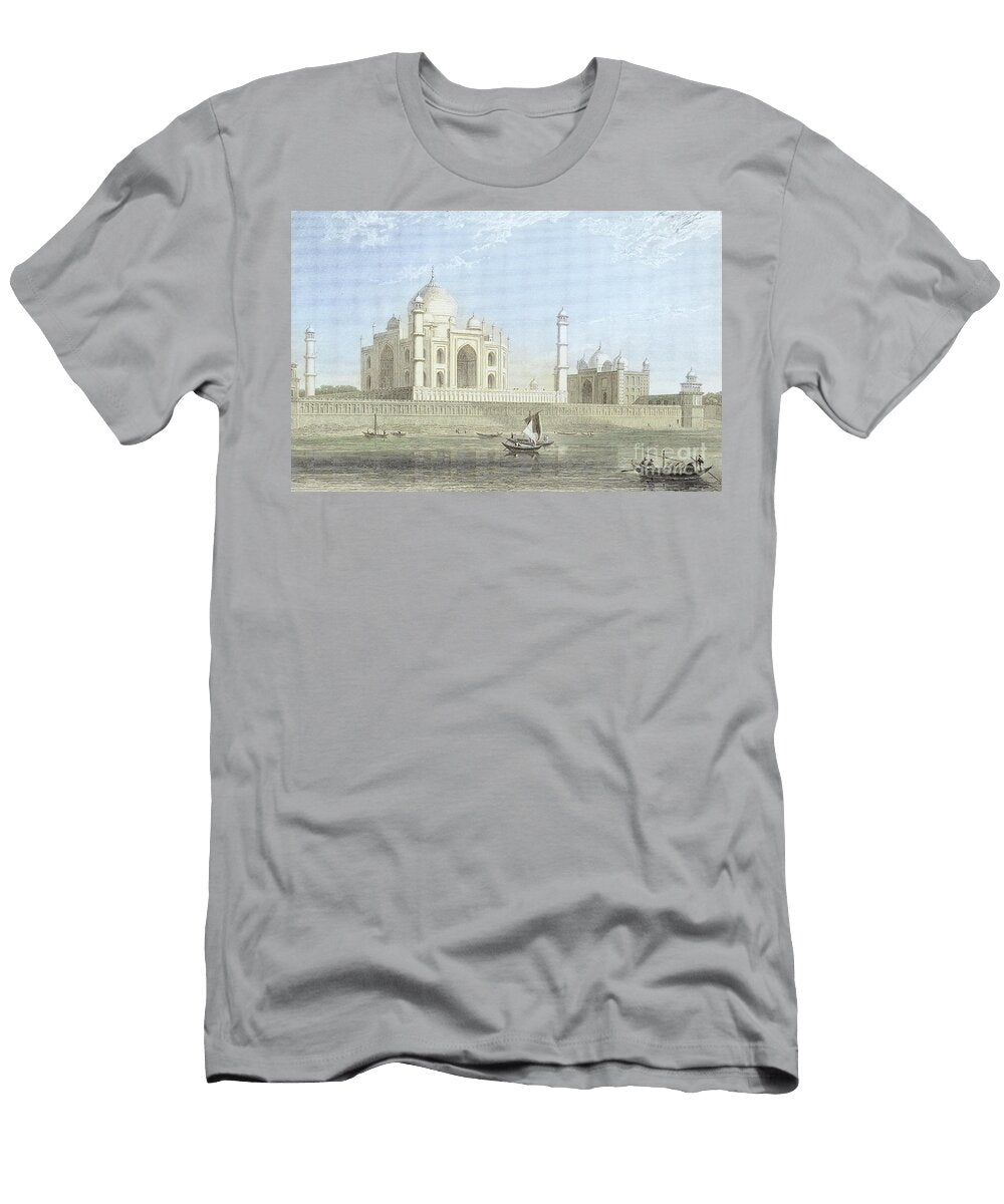 The Taje Mahl At Agra K1 Historic Illustrations T-Shirt