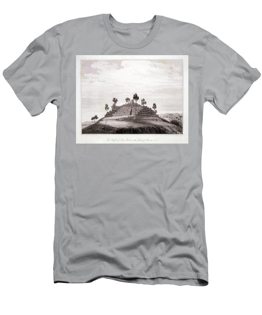 The Temple of Boro Bodo in the District of Boro in Kedu From the History of Java By Thomas Stamford Raffles 1781 1826 Published 1830 Second Edition English School T-Shirt