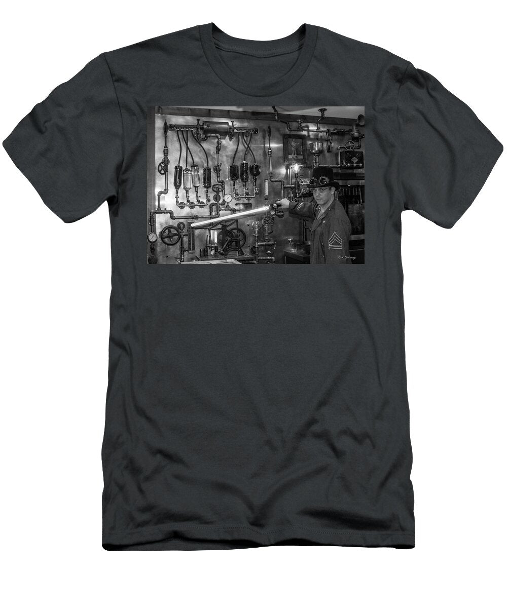 The Tender Steampunk Interior Design 8 B W Atlanta Man Cave Art Reid Callaway T-Shirt