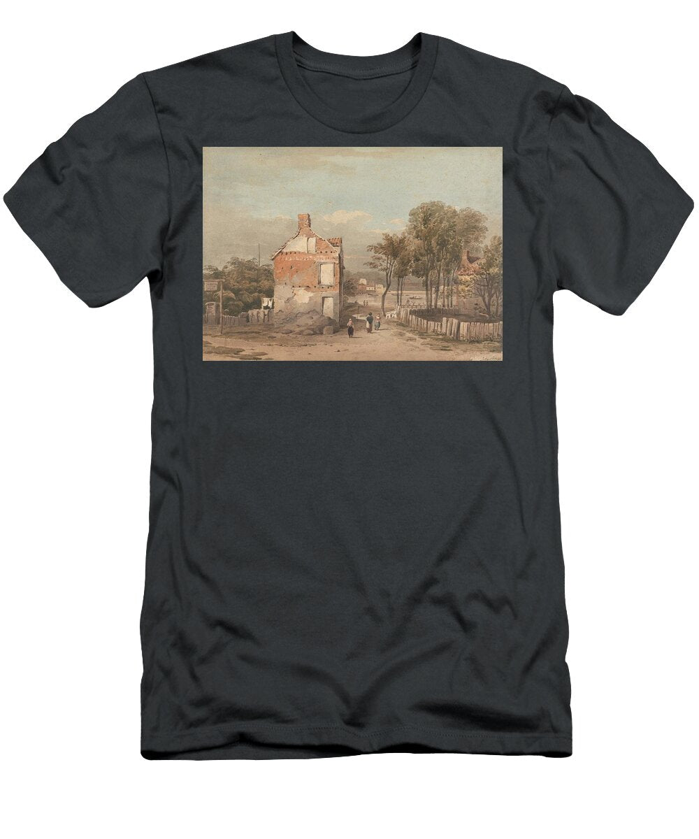 The Thames Near the Penitentiary Millbank London Art John Varley English T-Shirt