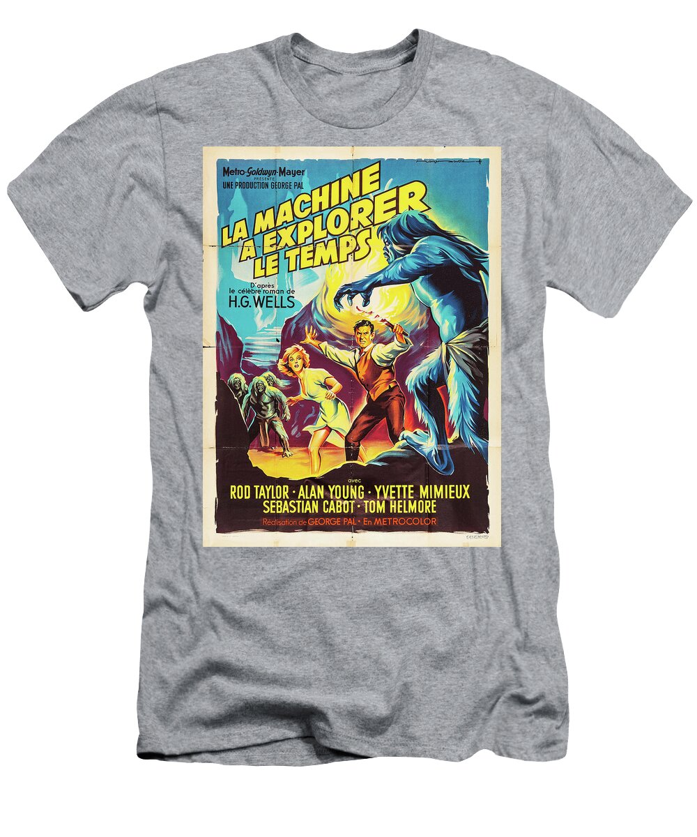 The Time Machine French 1960 Original Movie Poster T-Shirt
