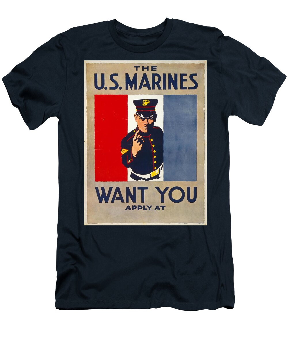 The US Marines Want You Charles Buckles Falls American T-Shirt