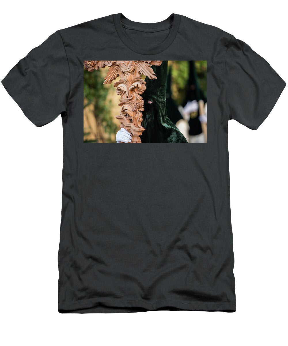 The Venerable Brotherhood and Fraternity of Penitents of Our Lord Jesus of Humility At His Arrest and Our Lady of the Sweetest Name and Hope in Caceres Esteban Martinena Guerrero T-Shirt