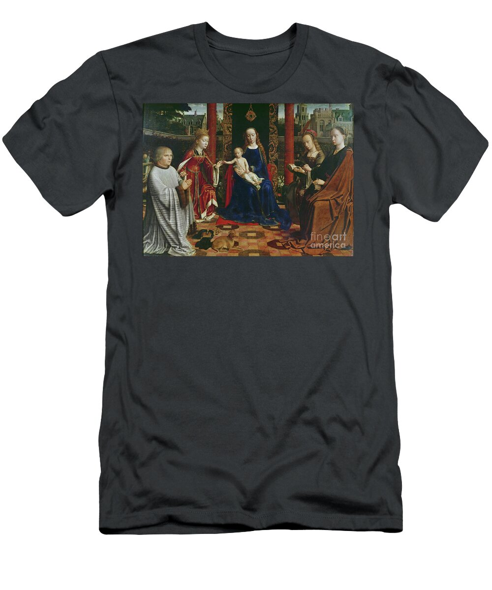 The Virgin and Child with Saints and Donor 1523 Gerard David T-Shirt