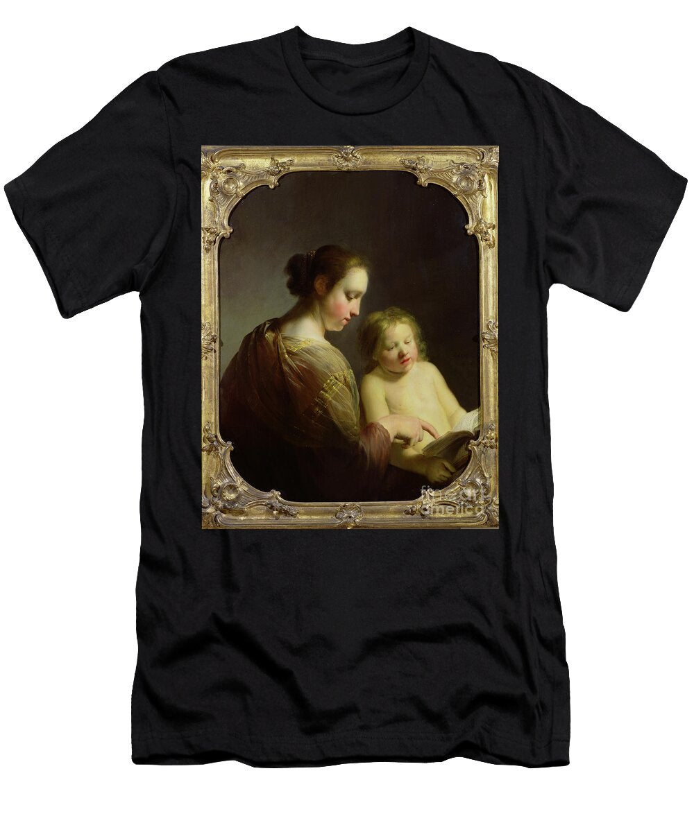 The Virgin Teaching the Infant Christ to Read C1630 Pieter Fransz De Grebber T-Shirt