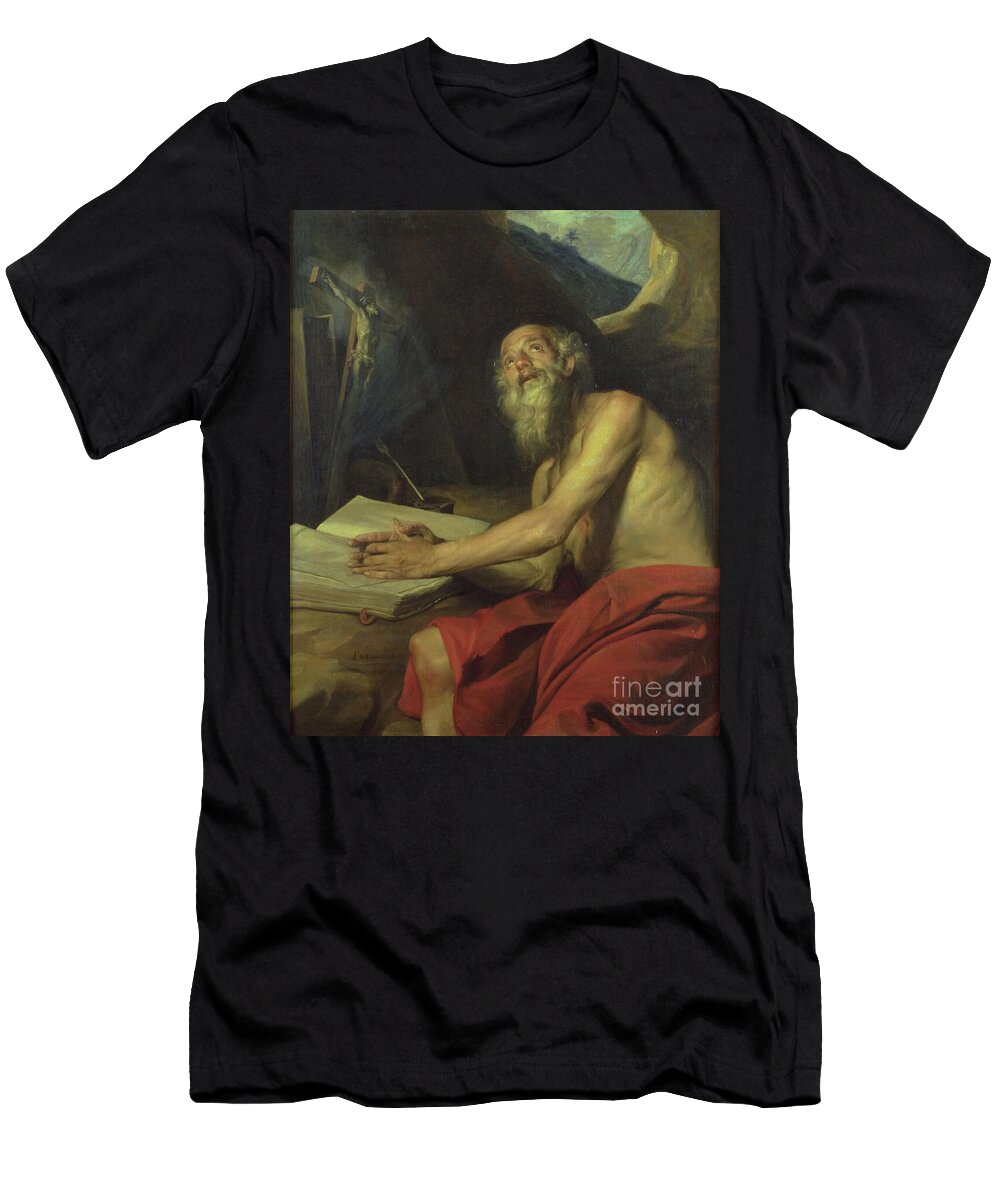 The Vision of St Jerome Juan Martin Cabezalero T-Shirt