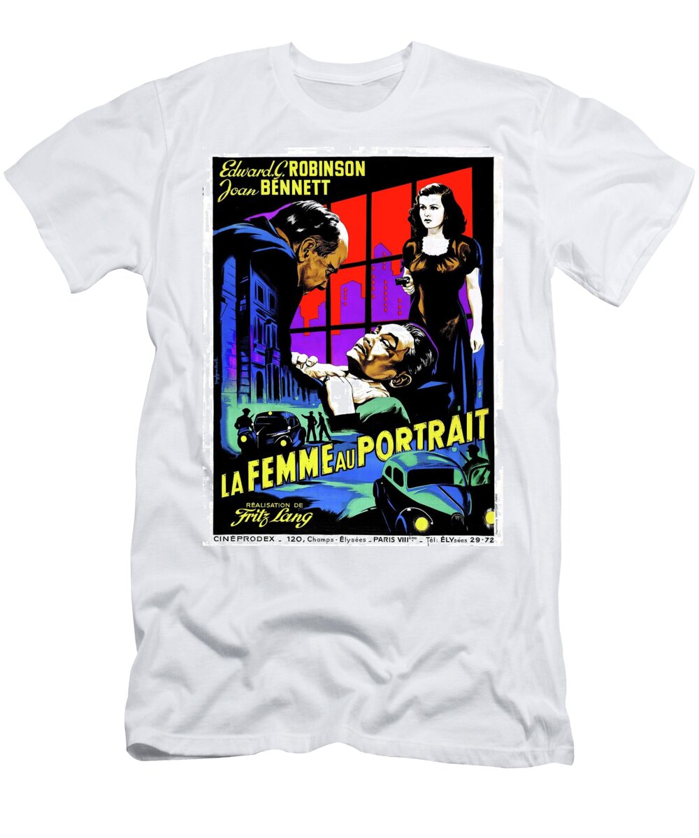 The Woman in the Window 1944 Stars on Art T-Shirt
